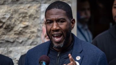 City Councilman Jumaane Williams won the special election for public advocate on Tuesday. Above, Williams condemns the shooting rampage that took place at the Tree of Life Synagogue in Pittsburgh, Pennsylvania at Ohel Bais Ezra located at 1268 East 14th St. in Brooklyn on Oct. 28, 2018.