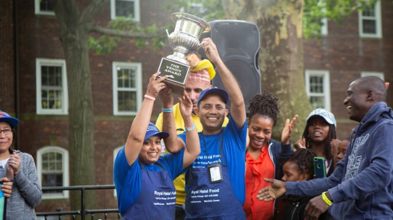 Final Vendy Awards brings back winners, finalists for street food showdown 2 Royal Grill Halal Food, whose Indian food cart is located on 44th Street and 6th Avenue, won the annual Vendy Cup in 2018.