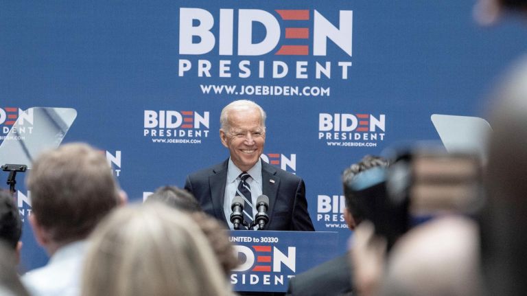 Joe Biden speaks about foreign policy at The Graduate Center at CUNY in Manhattan on July 11.