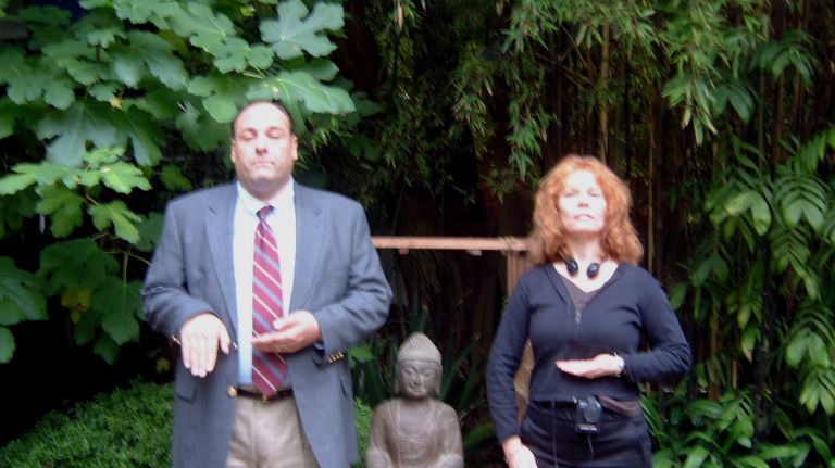 James Gandolfini and New York acting coach Susan Aston worked together on the set of "The Sopranos." 