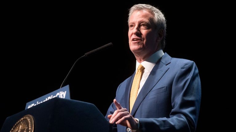 New York City Mayor Bill de Blasio delivers his sixth State of the City address  on Jan. 10, 2019.