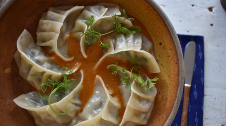 Dawa's in Woodside, Queens is a Himalayan and New American restaurant that serves three types of momos.
