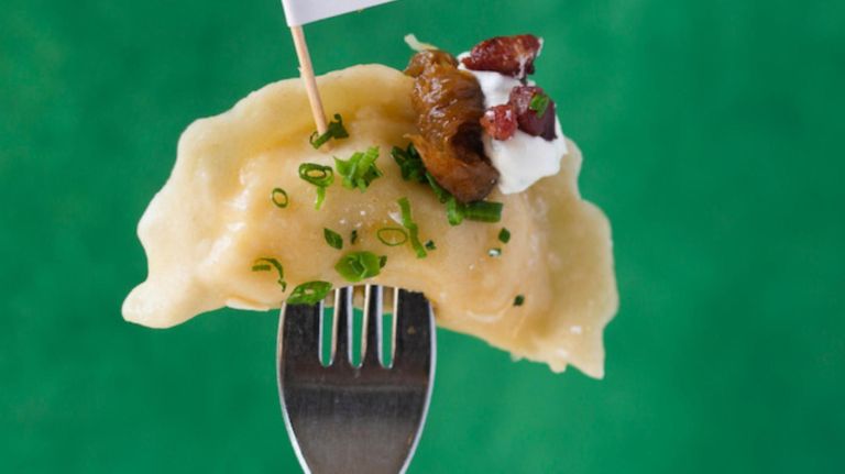 Baba's Pierogies in Gowanus and Williamsburg offers unique takes on pierogies, including a&nbsp;jalape&ntilde;o cheddar potato version and a dessert blueberry pierogi.