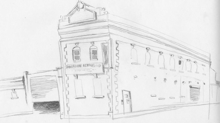 Gowanus rezoning inspires hand-drawn map of neighborhood history 3 The old Gowanus Station, which the city plans to demolish and replace with a sewage tank, has a terra cotta triangular section with the words, "City of New York Water Supply-Distribution Gowanus Station."