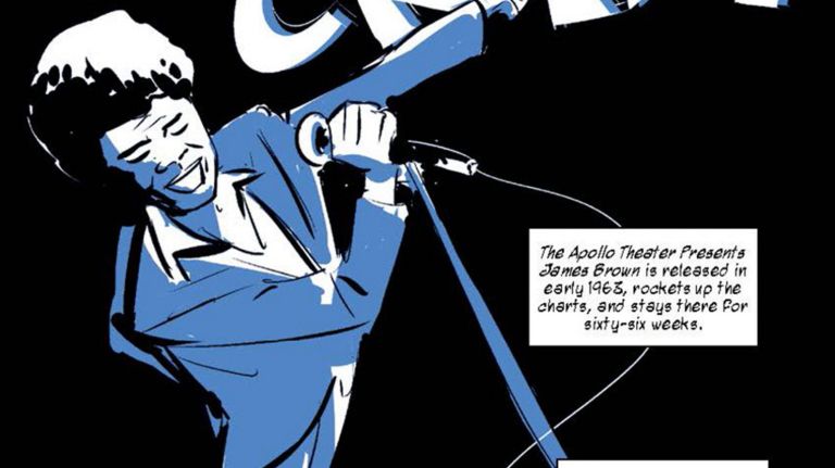 'Showtime at the Apollo' offers a graphic novel history of the storied Harlem venue 1 James Brown performs at the Apollo Theater, as seen in the "Showtime at the Apollo: The Epic Tale of Harlems Legendary Theater" written by Ted Fox and illustrated by James Otis Smith.