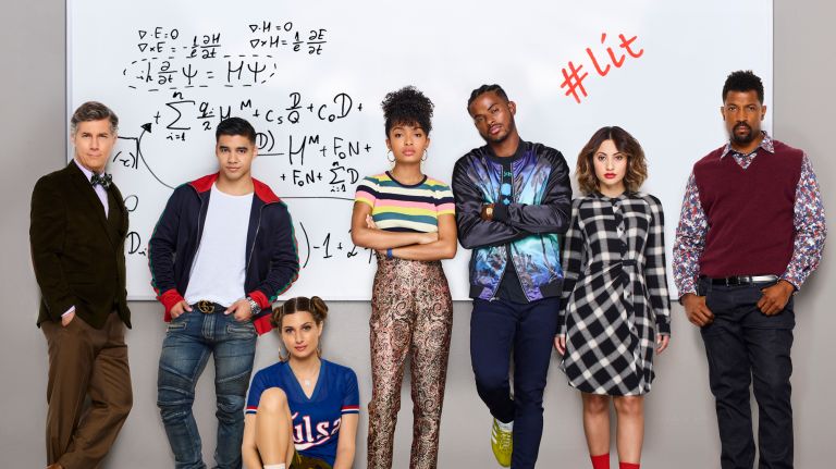 Freeform's "Grown-ish" stars Chris Parnell as Dean Parker, Jordan Buhat as Vivek, Emily Arlook as Nomi Segal, Yara Shahidi as Zoey Johnson, Trevor Jackson as Aaron, Fancia Raisa as Ana Torres and Deon Cole as Charlie Telphy.&nbsp;