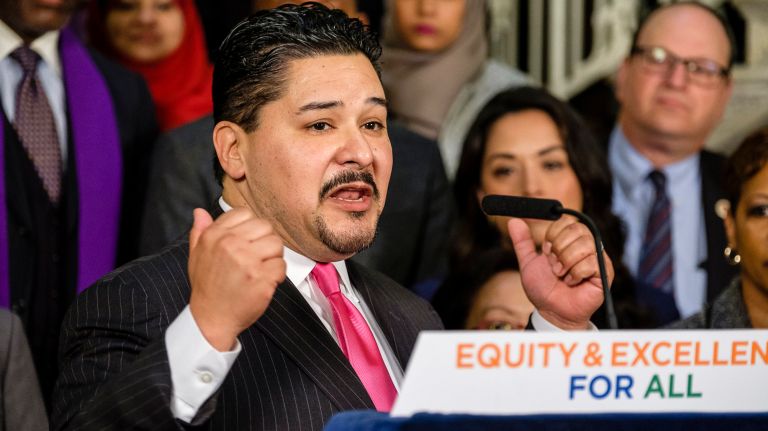 NYC Schools Chancellor Richard Carranza touted Monday the record success of city graduates enrolling in college and post-high school programs.