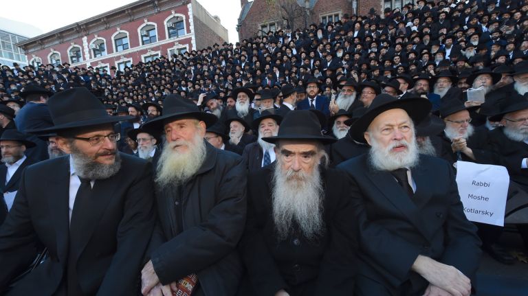 Rabbis gather for somber annual photo in Brooklyn 2 The event took a somber tone after the shooting at a Pittsburgh synagogue on Oct. 27,