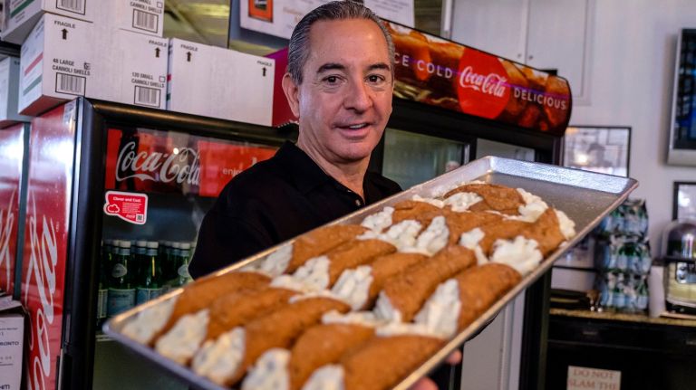 San Gennaro cannoli contest treats come straight from the Cannoli King 1 John Delutro, the