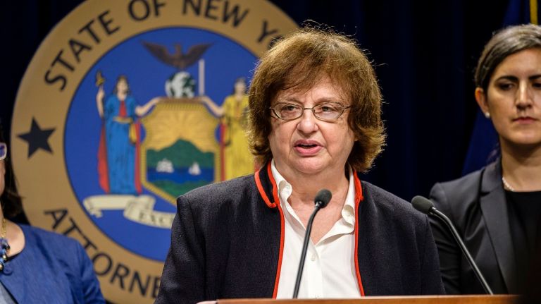 The dissemination of 3D-printed gun blueprints was dealt a blow Monday when a federal judge issued an injunction after a suit by New York Attorney General Barbara Underwood, pictured, and eight others.