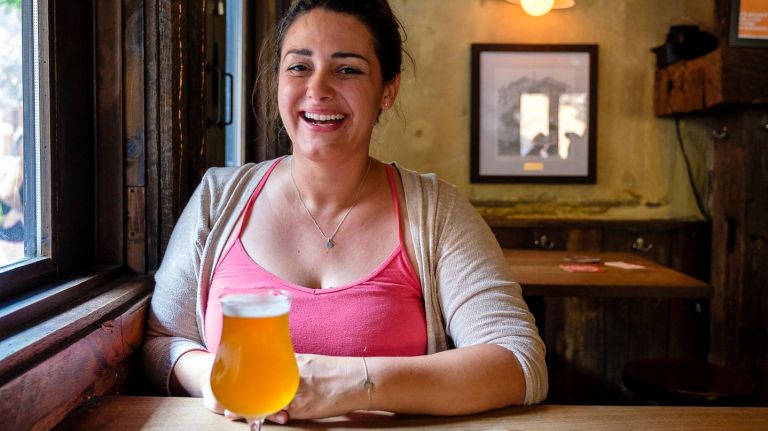 Lineup Brewery founder Katarina Martinez at Blind Tiger, one of her clients.