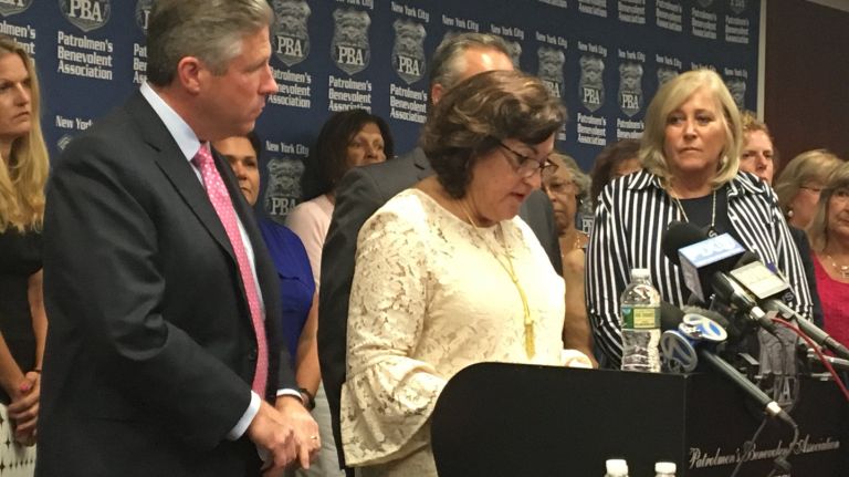 Keep cop killers behind bars for life by reforming parole guidelines, NYPD union argues 1 Linda Sledge fights back tears as she says Salvatore DeSarno, who was convicted of killing her husband, should not be eligible for parole.