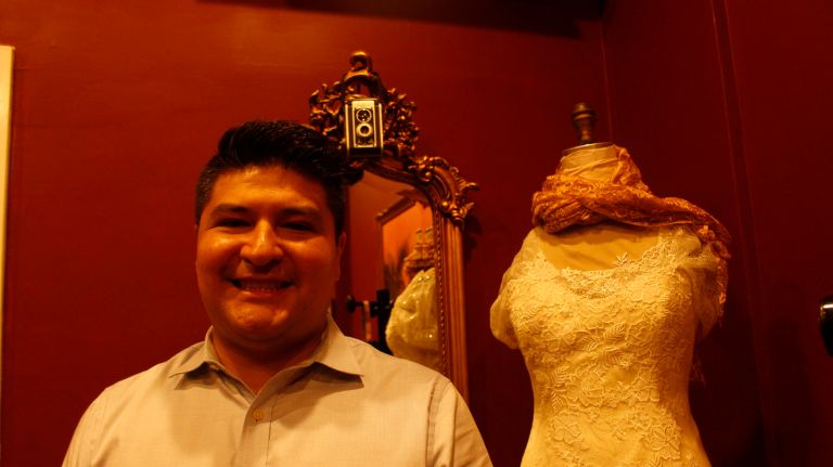 Yamil Vaca, 32, owns the Flatiron Tailor Shop at 175 Fifth Ave., which had to shut down for three days after asbestos was found in a steam pipe explosion on July 19 in the Flatiron district. 