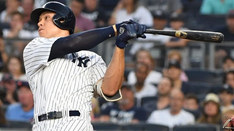 Aaron Judge is on track to be one of three starting outfielders for the American League.