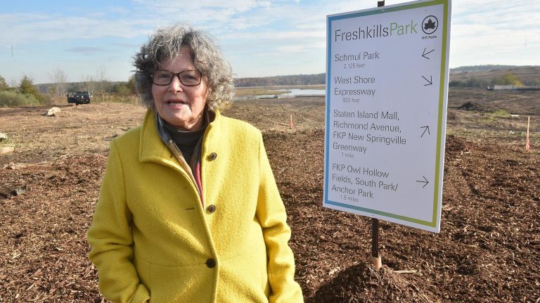 Freshkills Park will offer water access, skyline views: It's 'unlike any other space in NYC' 3 Eloise Hirsch during a tour of the North Park section of Freshkills Park in Staten Island.