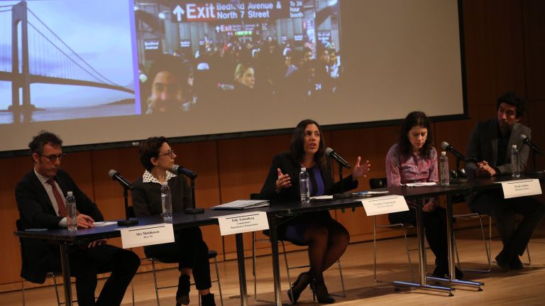 Congestion pricing, faster buses, MTA scrutiny needed to solve city’s ‘transportation crisis’: Experts 1 MTA board member Veronica Vanterpool, center, speaks at a forum called