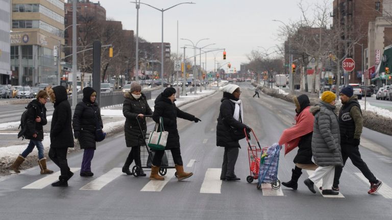 Traffic deaths see record low for fourth-year running, de Blasio says 1 New York City has seen a decline in traffic deaths from 299 in 2013 to 214 in 2017.