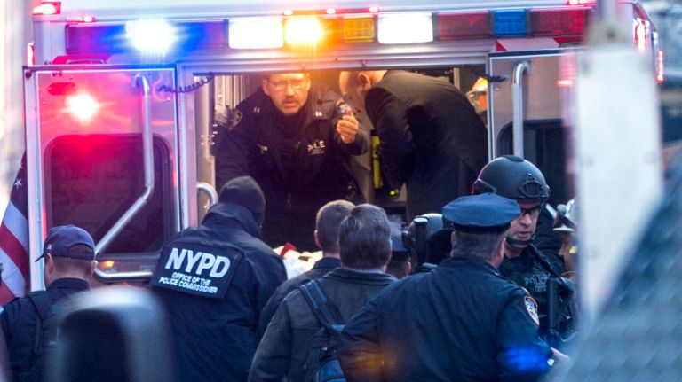 Explosion at Port Authority subway station was 'attempted terrorist attack,' mayor says 1 An explosion under the Port Authority Bus Terminal injured four people, including the suspect, on Monday, Dec. 11, 2017, police said.