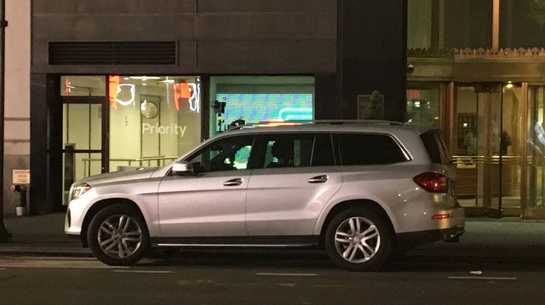 Two young boys were left inside a Mercedes-Benz parked on Seventh Avenue in midtown on Tuesday, Oct. 10, 2017, police said.