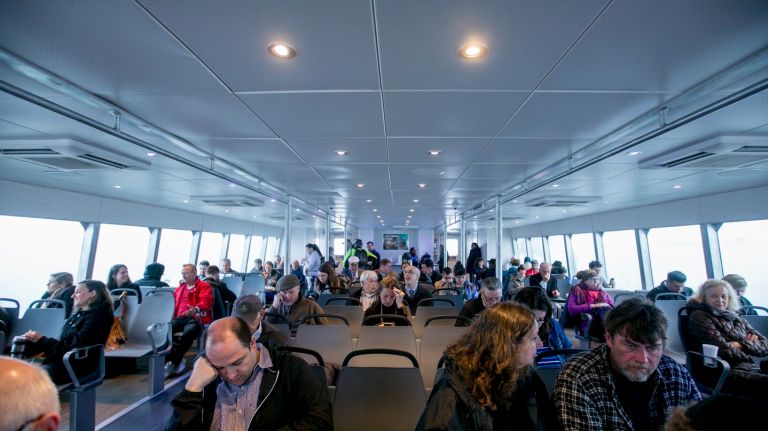 NYC Ferry is formalizing a change order to add bigger boats to its fleet --  boats which can hold up to 350 passengers. 