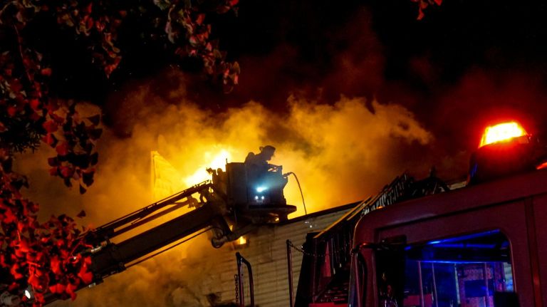 A fire in Glendale, Queens, injured 11 firefighters and a civilian on Saturday, June 24, 2017, the FDNY said.