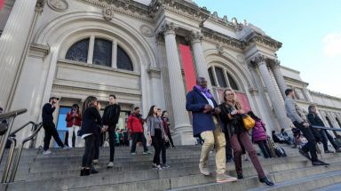 The   Metropolitan Museum of Art  is considering charging admission for out-of-town visitors.