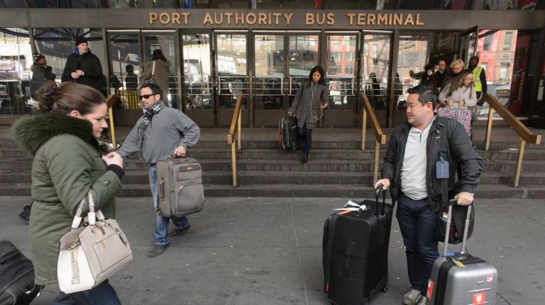 The Port Authority approved a $32 billion capital plan   on Feb. 16, 2017. Above, people walk in and out of the West 42nd Street entrance to the Port Authority Bus Terminal in Manhattan on Thursday, Feb. 16, 2017.
