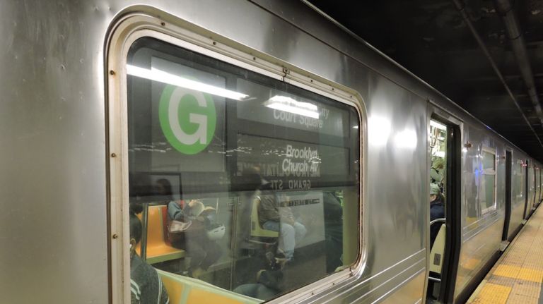 A G train struck two MTA workers in Brooklyn between the Fort Hamilton Parkway and Church Avenue stations, officials said. 