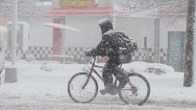 Bike lanes can remain packed with snow for extended periods of time following storms.