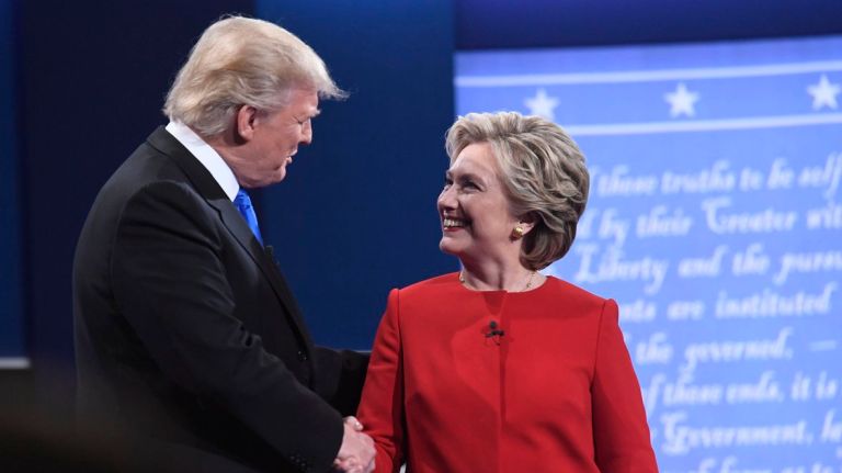 Donald Trump, Hillary Clinton see the world in radically different ways 1 Donald Trump and Hillary Clinton came to Hempstead with their competing visions for the same America. One won.