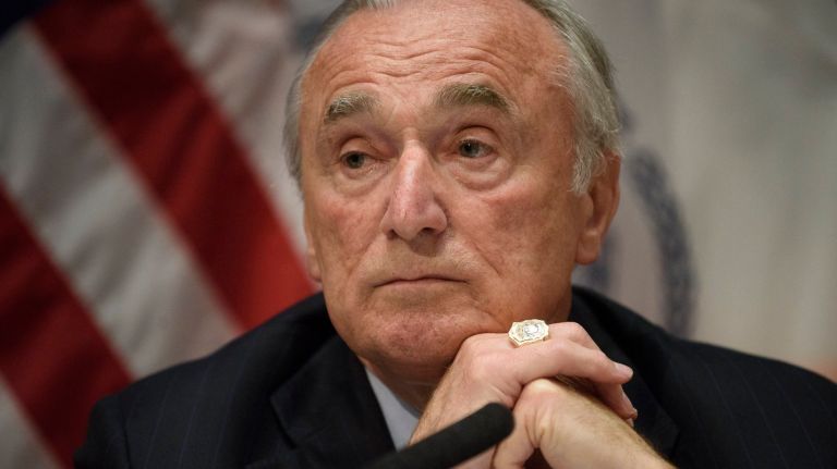 NYPD Commissioner Bill Bratton speaks at a news conference at One Police Plaza in Manhattan on Monday, July 11, 2016.
