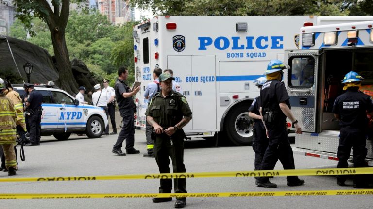 A man was injured in an explosion at Central Park on Sunday, June 3, 2016, police said.