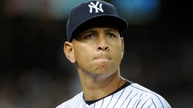 Alex Rodriguez led the Yankees with 33 home runs during the season in which he turned 40 years old.
