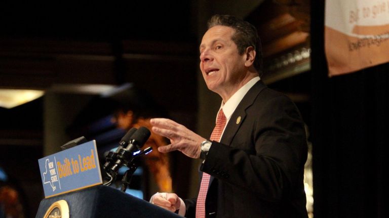 Gov. Andrew M. Cuomo during a  speech to the Long Island Association on Jan. 5, 2016.