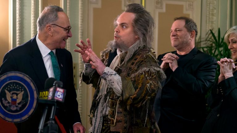 Brad Oscar, who plays Nostradamus in the play 