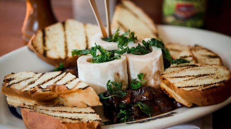 Where restaurant industry pros go for late-night bites in NYC 3 The beef marrow and oxtail marmalade at Blue Ribbon Brasserie.