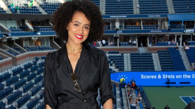 Nathalie Emmanuel, who portrayed&nbsp;Missandei in "Game of Thrones," attended the U.S. Open on Aug. 26.&nbsp;
