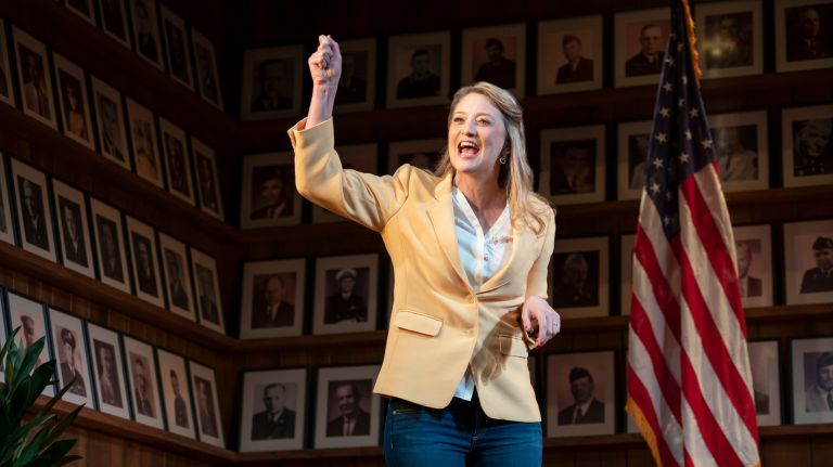 Heidi Schreck on her Broadway show, reveals upcoming projects 1 Heidi Schreck in "What the Conststution Means to Me," playing at the Hayes Theatre through Aug. 24.