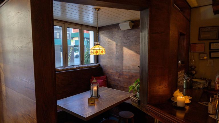 Grace's snug, which is inspired by&nbsp;traditional Irish pubs,&nbsp;is at the front of the bar.