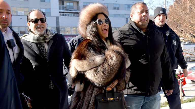 Cardi B arrives at Queens County Criminal Court on&nbsp;Jan.31, 2018.