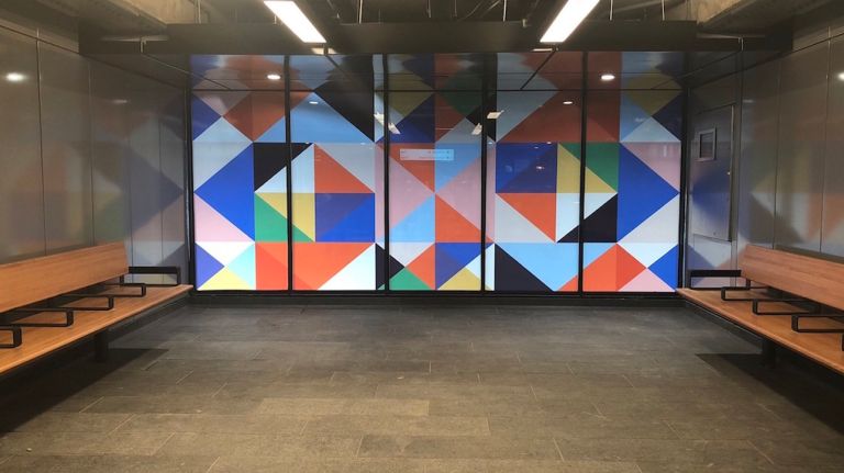 Astoria subway stations at 30th, 36th avenues reopen after 8-month renovation 5 Improvements to the 30th Street station in Astoria included a floor-to-ceiling laminated glass artwork by Stephen Westfall, titled