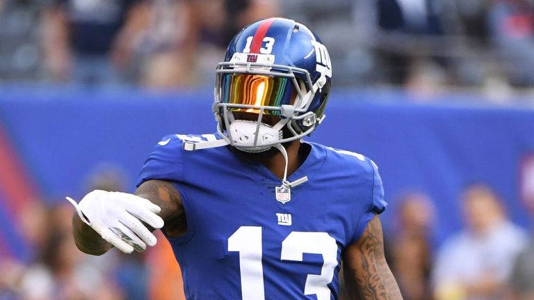 Odell Beckham Jr. is questionable to play Monday night against the Lions.
