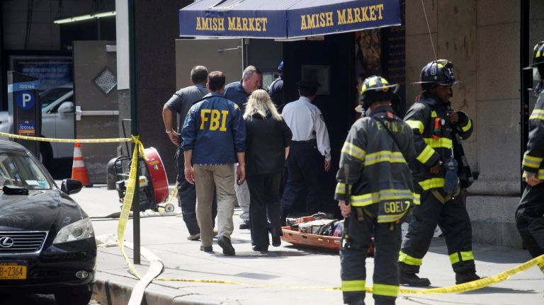 Dozens of people were treated for carbon monoxide exposure due to a leak in the basement of a building on Murray Street in TriBeCa on Tuesday, June 13, 2017, the FDNY said.
