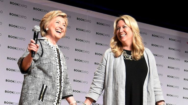 Hillary Clinton returned to Manhattan's Jacob K. Javitz Convention Center on Thursday, June 1, 2017, for a speaking engagement. Clinton attended the BookExpo and was interviewed by Cheryl Strayed.