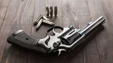 A gun and bullets