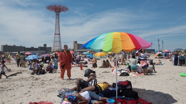 Coney Island shark sighting forces beach closure, officials say 1 Basking sharks were spotted off the coast of Coney Island on Tuesday, July 19, 2016.