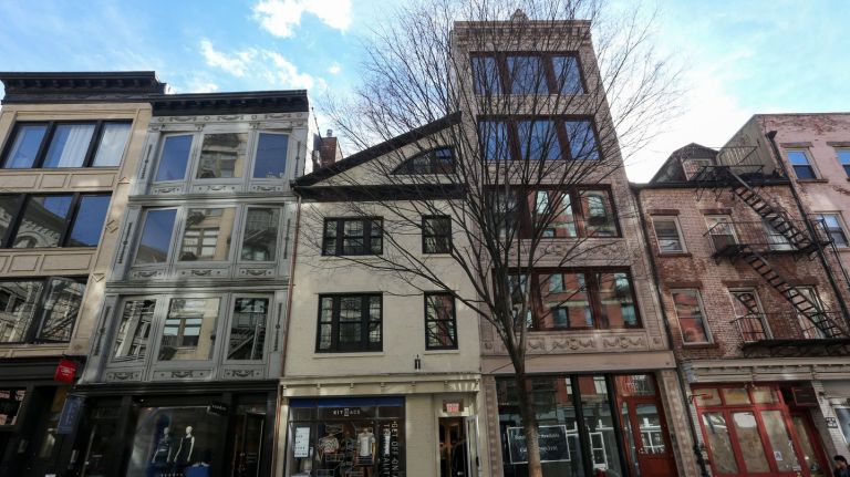 Buildings along Spring Street between Wooster and W. Broadway in Soho, Thursday, March  17, 2016.