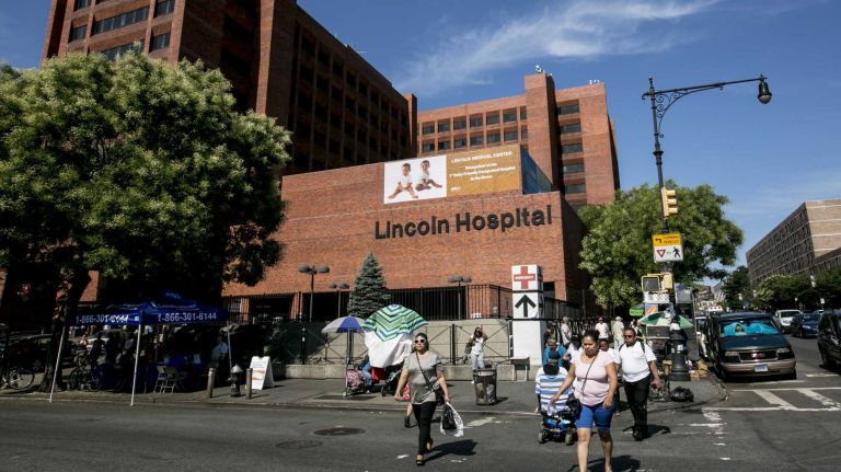 Lincoln Medical Center in the Bronx, seen on Aug. 7, 2015, is one of several buildings where the cooling tower tested positive for Legionnaires' disease.
