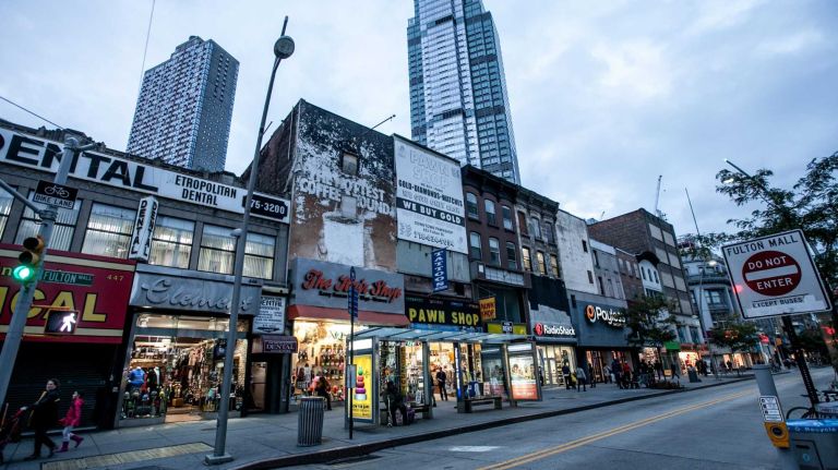 Brooklyn new developments surge during the first quarter of this year: Report 2 The Fulton Street Mall in Downtown Brooklyn.