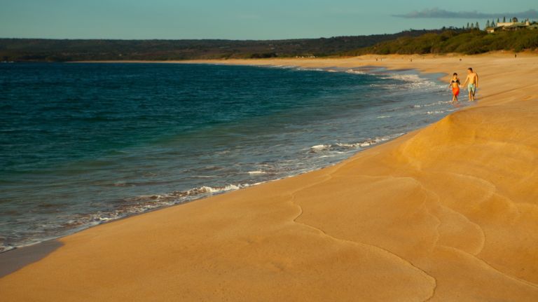 The beaches tend to be less crowded in Molokai.